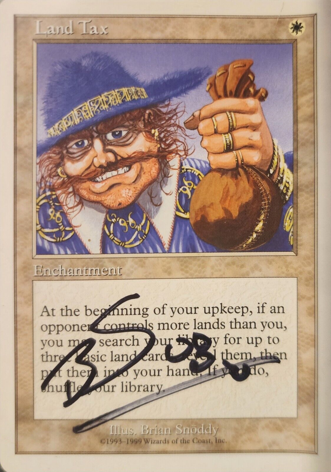 Land Tax Magic The Gathering MTG Signed