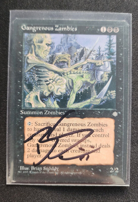 Gangrenous Zombies SIGNED Brian Snoddy MTG Magic the Gathering