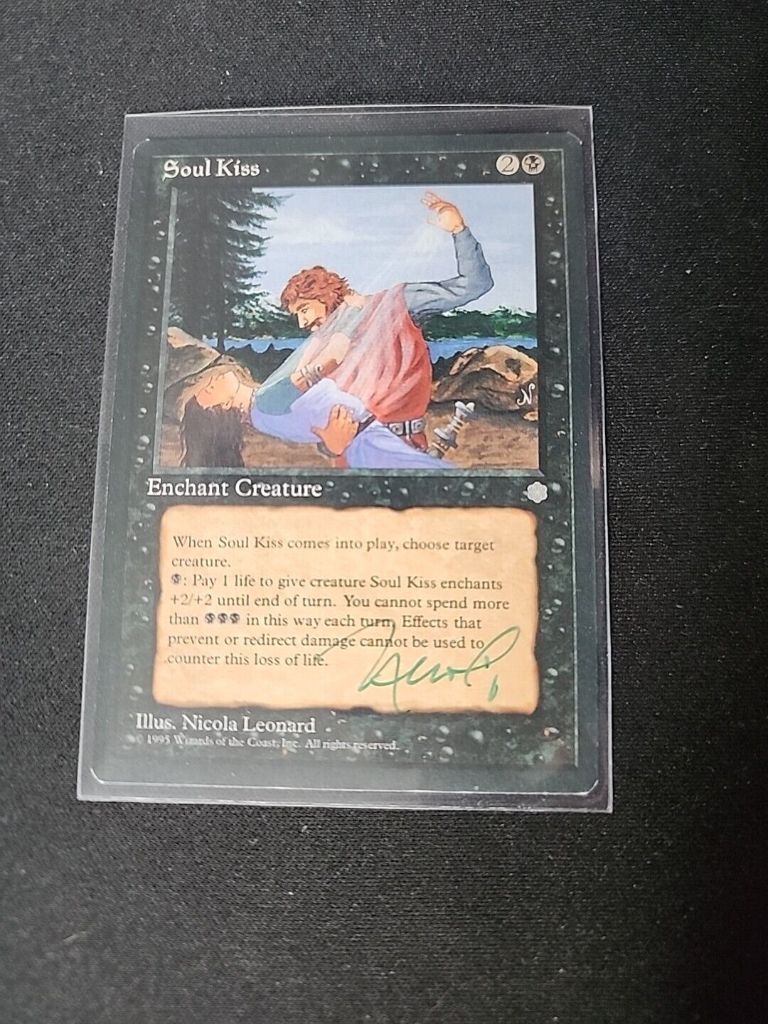 Soul Kiss SIGNED Nicola Leonard Magic the Gathering MTG