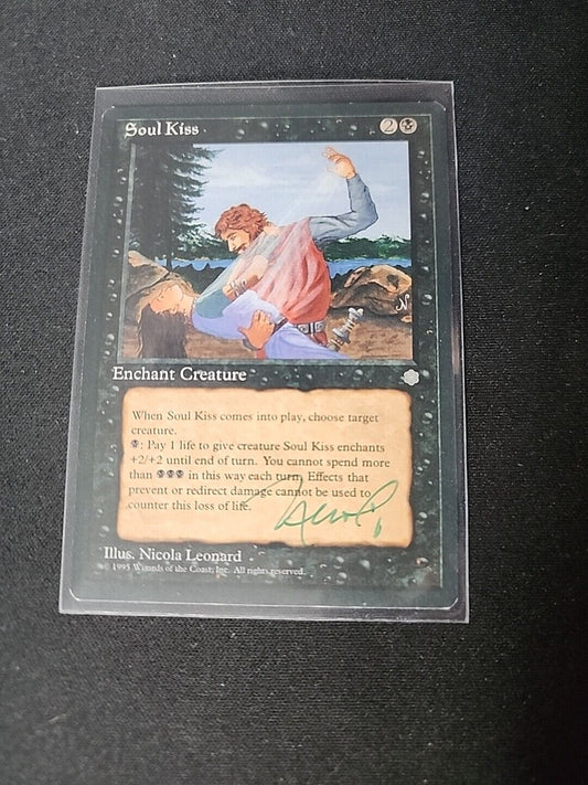 Soul Kiss SIGNED Nicola Leonard Magic the Gathering MTG