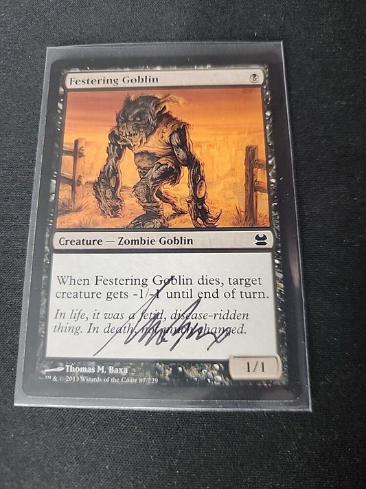 Festering Goblin SIGNED Thomas M. Baxa Magic the Gathering MTG