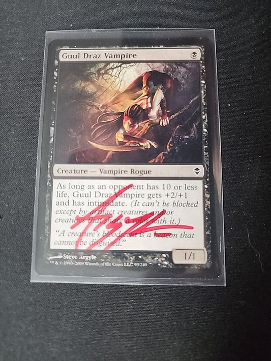 Guul Draz Vampire SIGNED Steve Argyle Magic the Gathering MTG