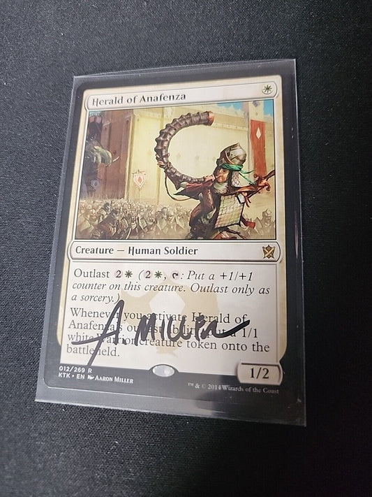 Herald of Anafenze SIGNED Aaron Miller Magic the Gathering MTG