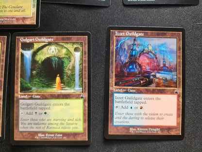 5 Foil &4 Non Foil Guild Gates Assorted Azorius Selesneya Rakdos Gruul Golgari